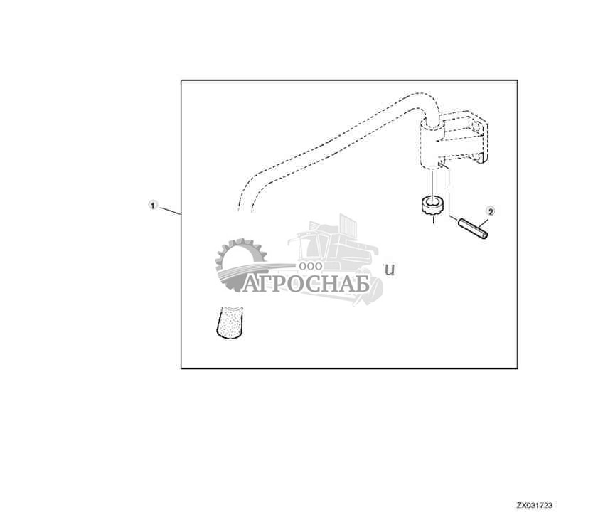 Зеркало заднего вида, детали крепления 